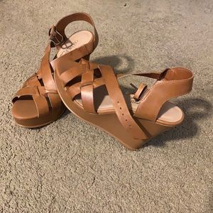 Brown Cathy Jean Wedge Heel